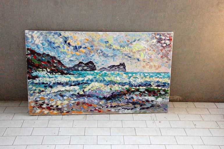 Original Realism Seascape Painting by antonino Puliafico