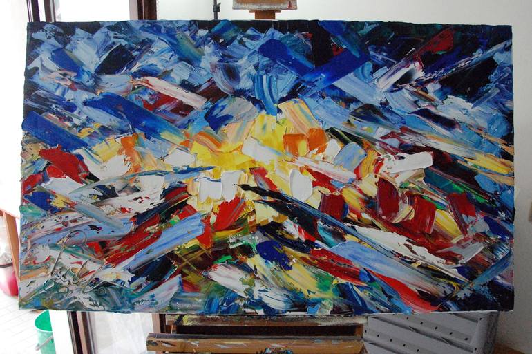 Original Abstract Expressionism Abstract Painting by antonino Puliafico