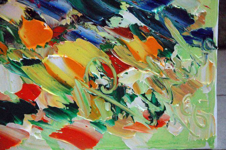 Original Abstract Expressionism Landscape Painting by antonino Puliafico