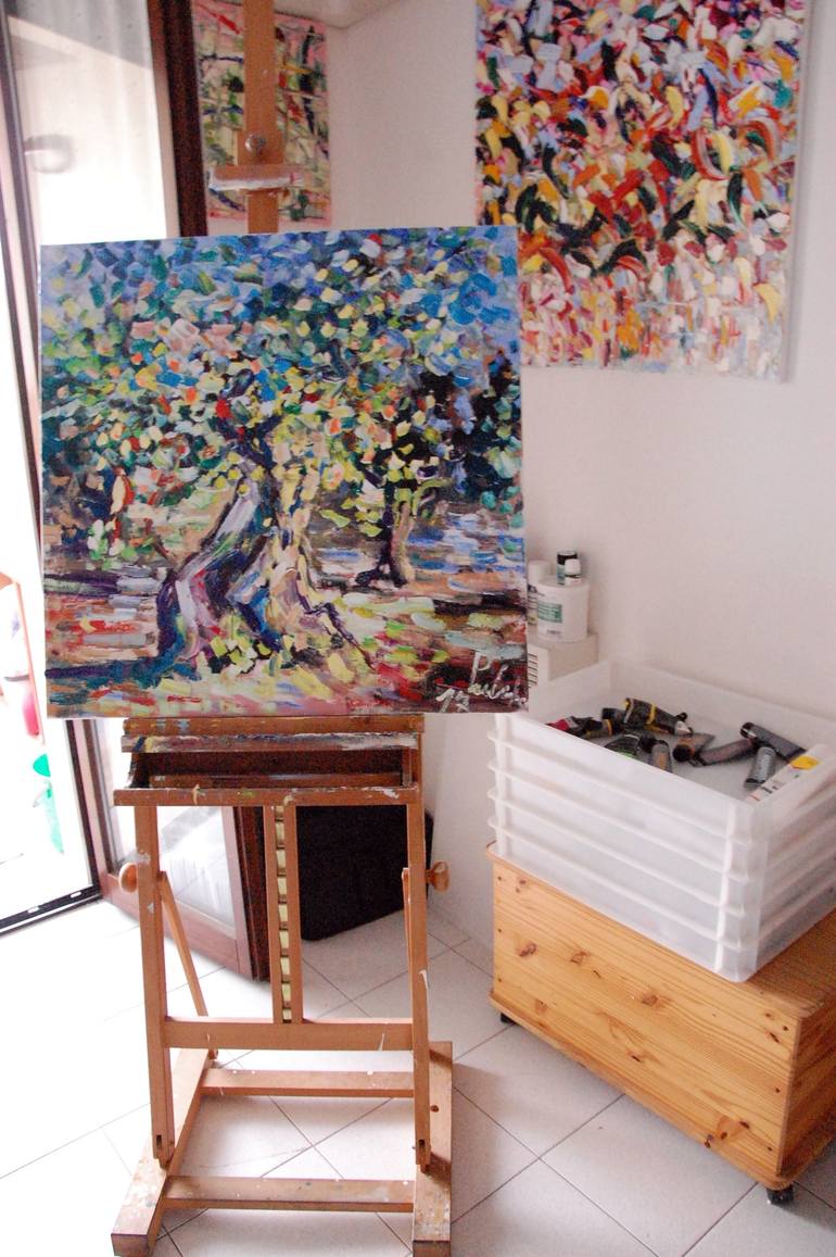 Original Expressionism Tree Painting by antonino Puliafico