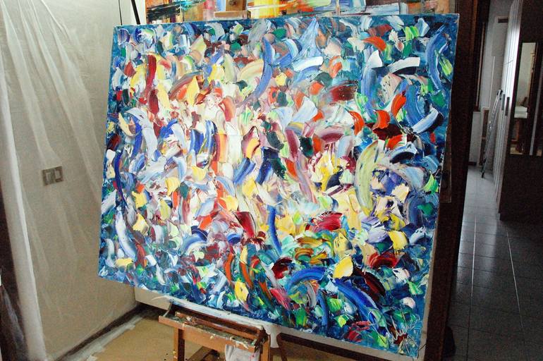 Original Impressionism Abstract Painting by antonino Puliafico