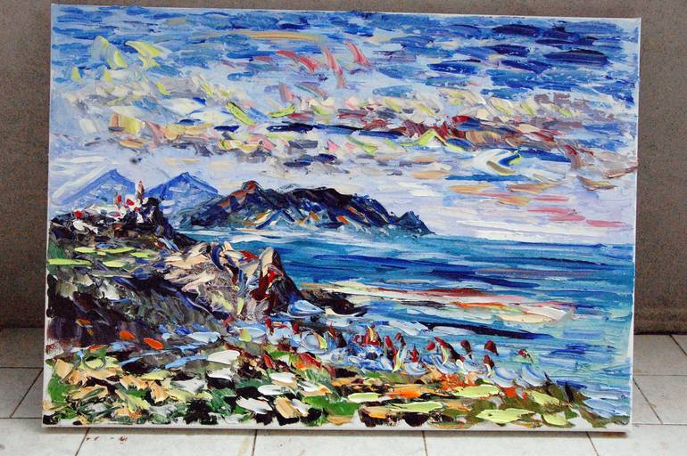 Original Expressionism Landscape Painting by antonino Puliafico