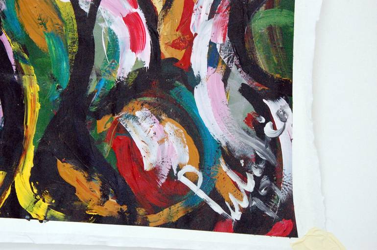 Original Abstract Expressionism Tree Painting by antonino Puliafico