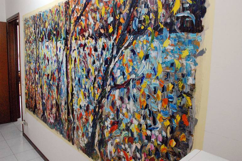 Original Abstract Expressionism Landscape Painting by Antonino Puliafico