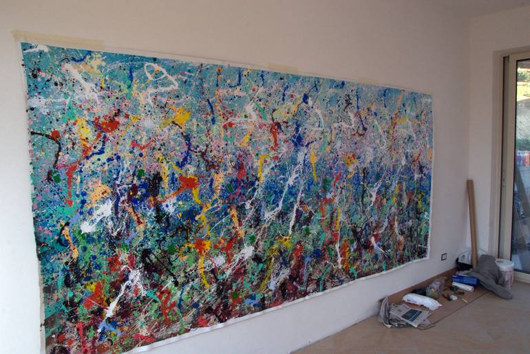 Original Abstract Expressionism Abstract Painting by antonino Puliafico