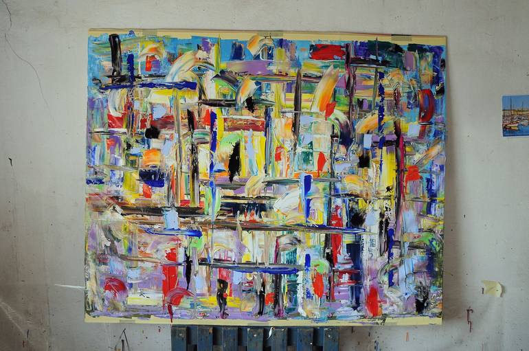 Original Abstract Expressionism Abstract Painting by antonino Puliafico