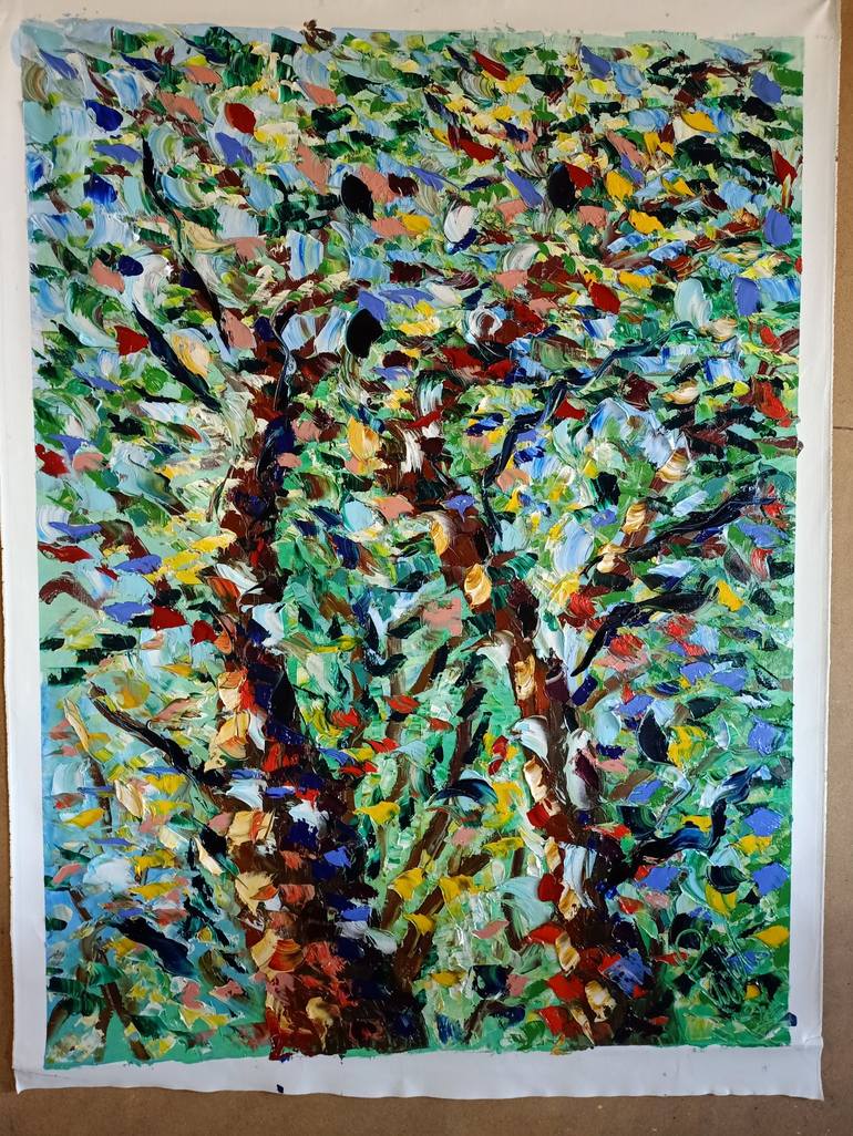 Original Abstract Expressionism Landscape Painting by antonino Puliafico