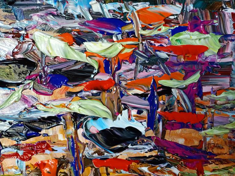 Original Abstract Expressionism Abstract Painting by Antonino Puliafico