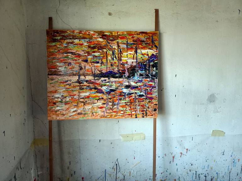 Original Abstract Expressionism Abstract Painting by Antonino Puliafico