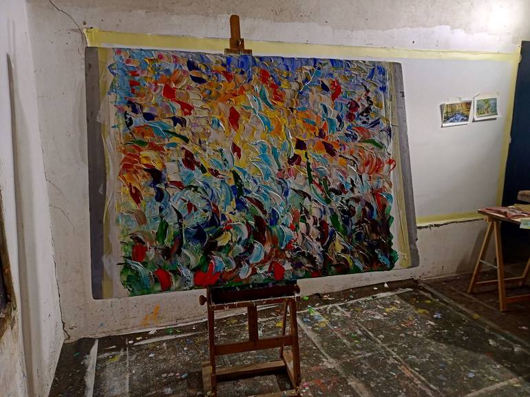 Original Abstract Expressionism Abstract Painting by antonino Puliafico