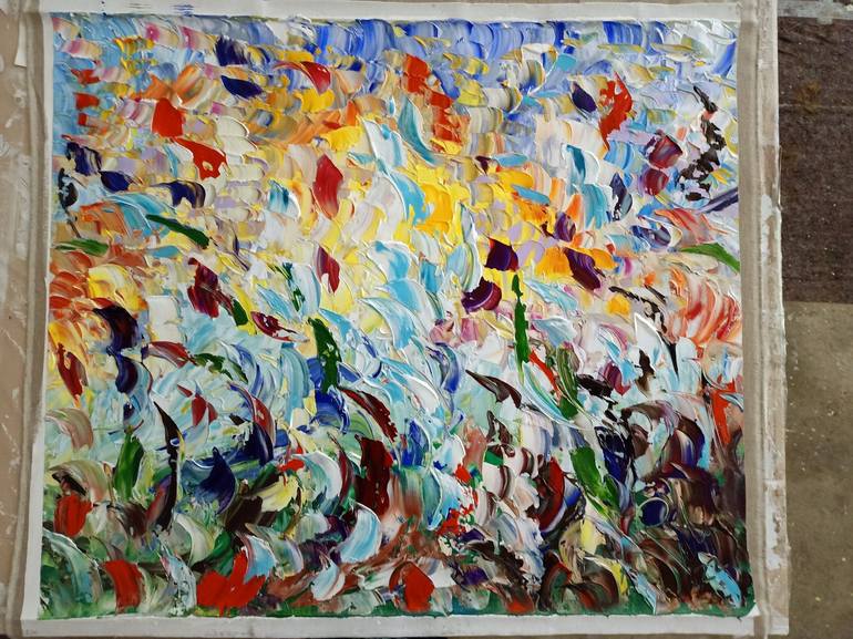 Original Abstract Expressionism Abstract Painting by antonino Puliafico
