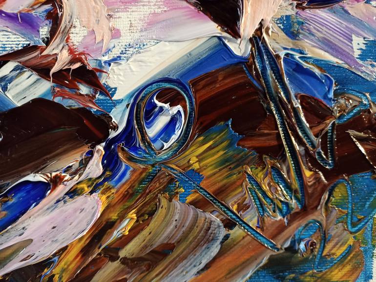 Original Abstract Expressionism Nature Painting by Antonino Puliafico