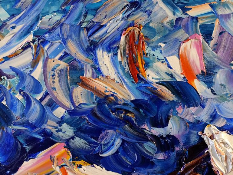 Original Abstract Expressionism Nature Painting by Antonino Puliafico