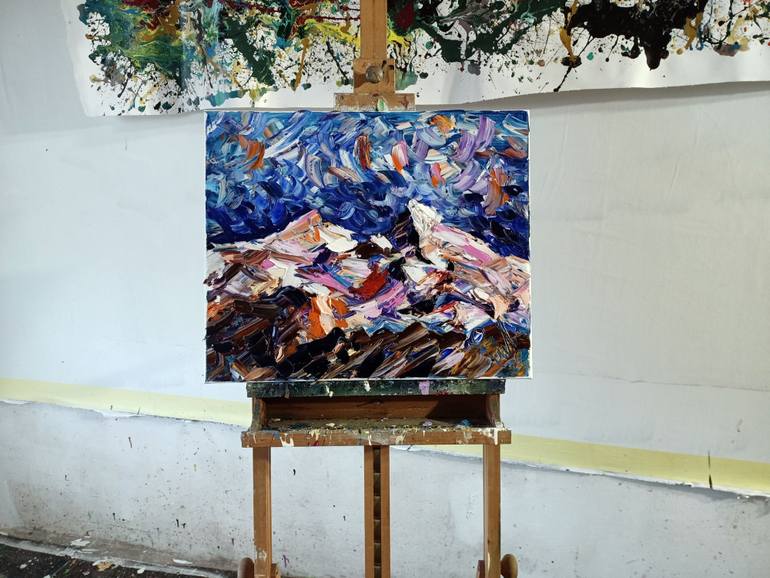 Original Abstract Expressionism Nature Painting by Antonino Puliafico