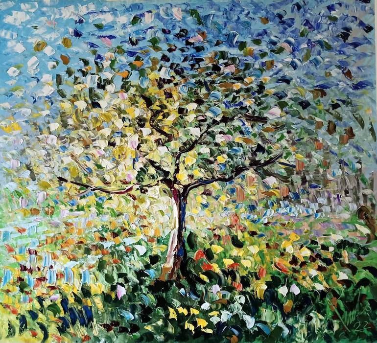 Original Abstract Expressionism Landscape Paintings by Antonino Puliafico