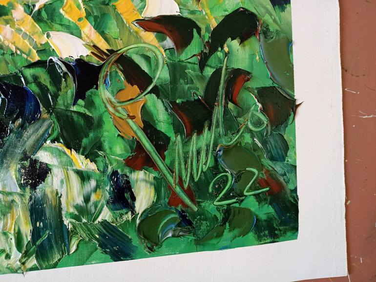 Original Abstract Expressionism Landscape Painting by Antonino Puliafico