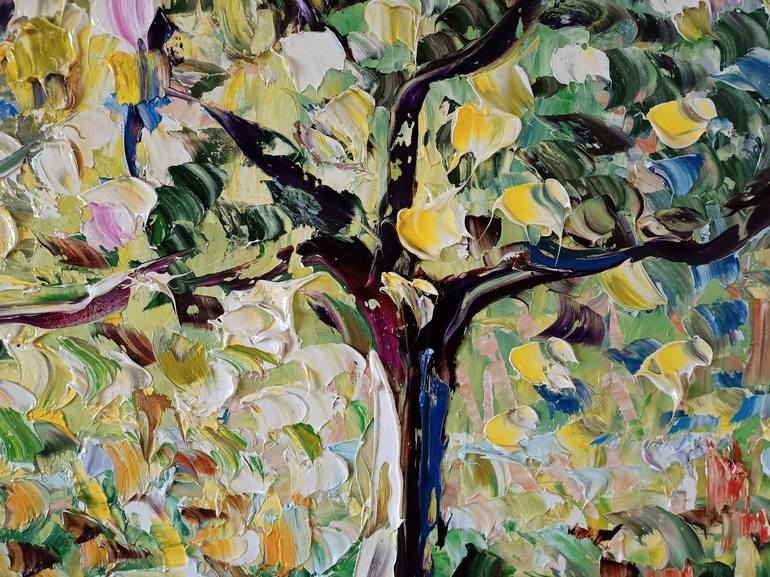 Original Abstract Expressionism Landscape Painting by Antonino Puliafico