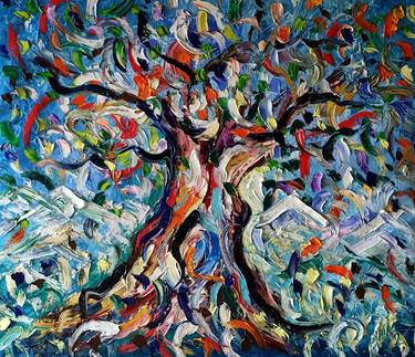 Original Abstract Expressionism Tree Paintings by antonino Puliafico