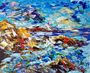 Original Expressionism Beach Paintings by antonino Puliafico