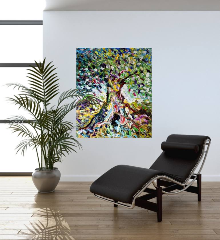 Original Expressionism Tree Painting by antonino Puliafico