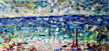 Original Abstract Expressionism Beach Paintings by antonino Puliafico