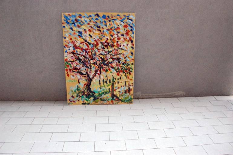 Original Impressionism Tree Painting by antonino Puliafico