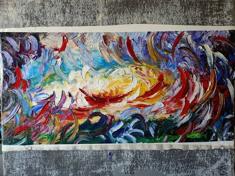 Original Impressionism Abstract Painting by antonino Puliafico