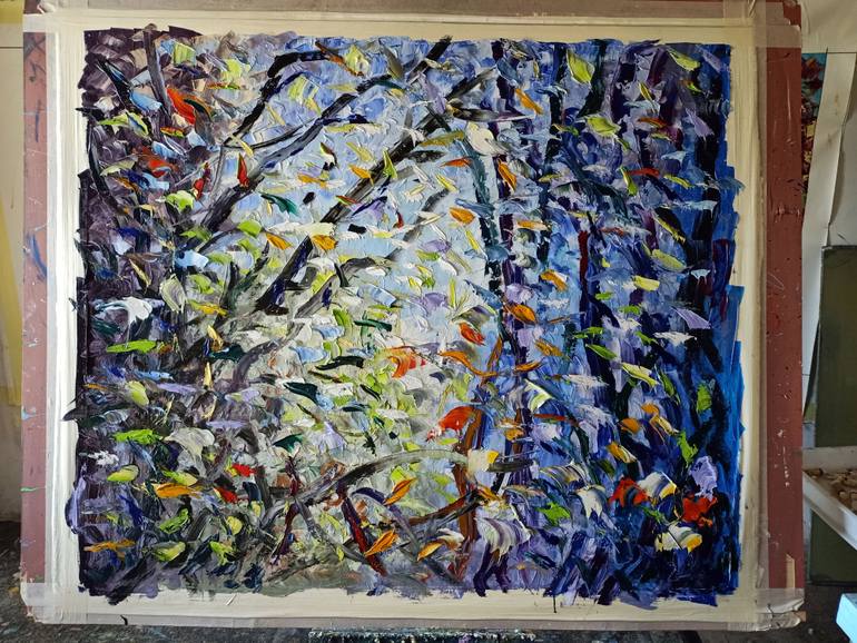 Original Impressionism Abstract Painting by Antonino Puliafico