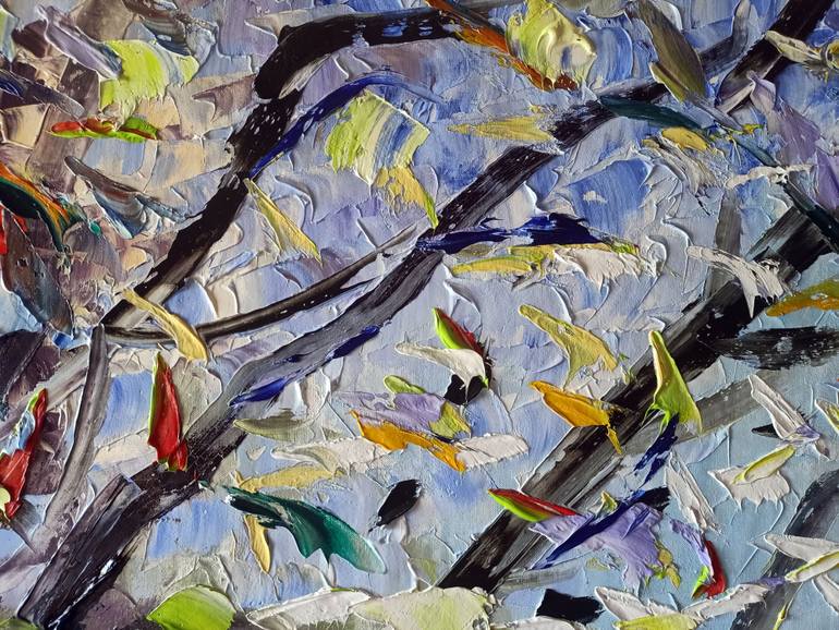 Original Impressionism Abstract Painting by Antonino Puliafico