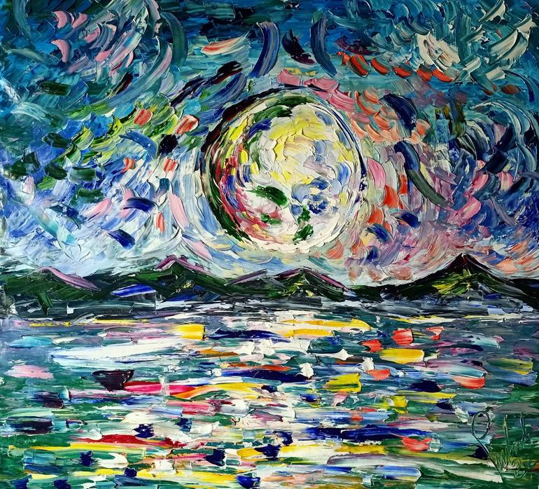 Original Impressionism Abstract Paintings by Antonino Puliafico