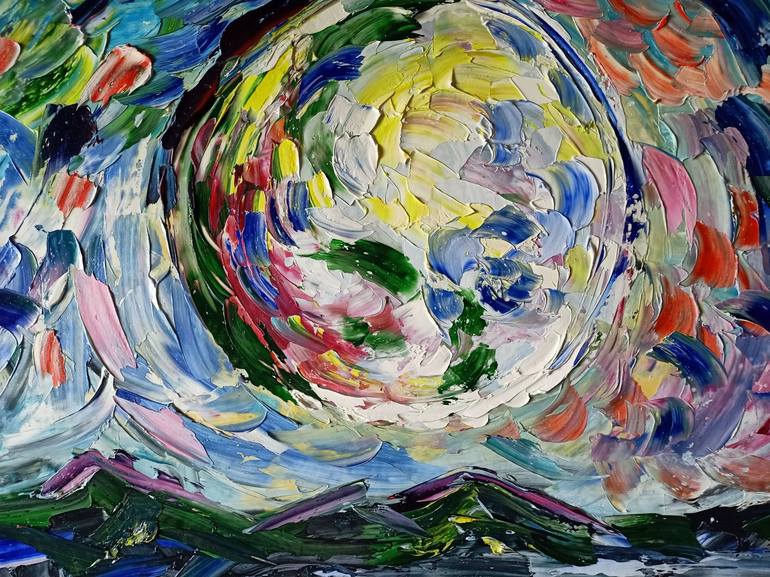 Original Impressionism Abstract Painting by Antonino Puliafico