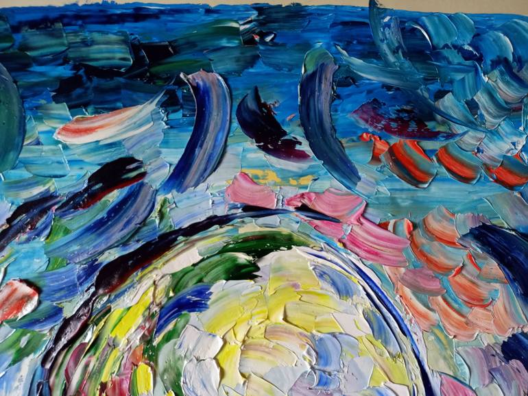Original Impressionism Abstract Painting by Antonino Puliafico