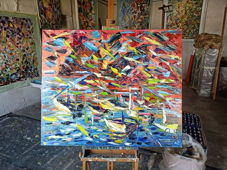 Original Abstract Painting by Antonino Puliafico