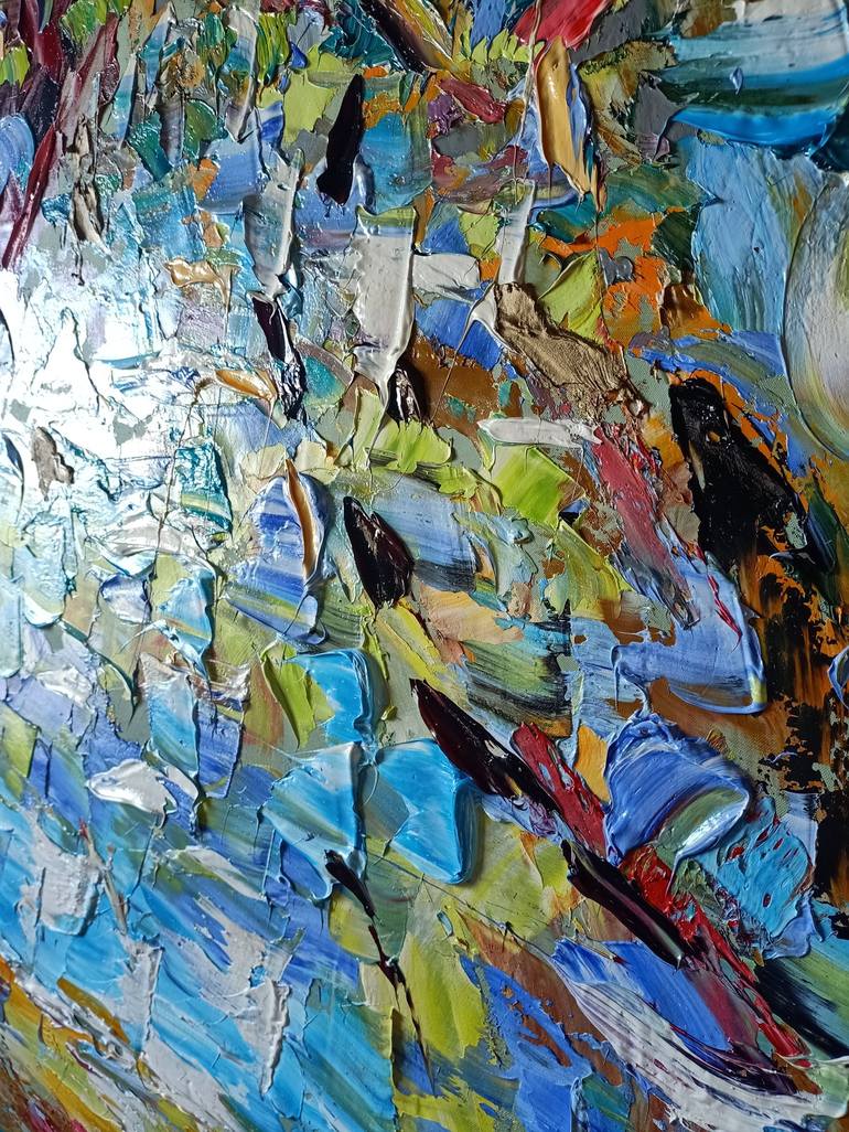 Original Impressionism Abstract Painting by Antonino Puliafico