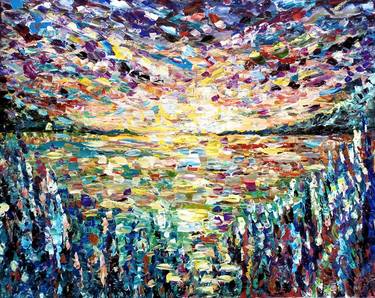 Original Impressionism Abstract Paintings by antonino Puliafico