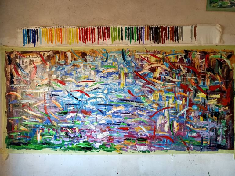 Original Abstract Painting by Antonino Puliafico