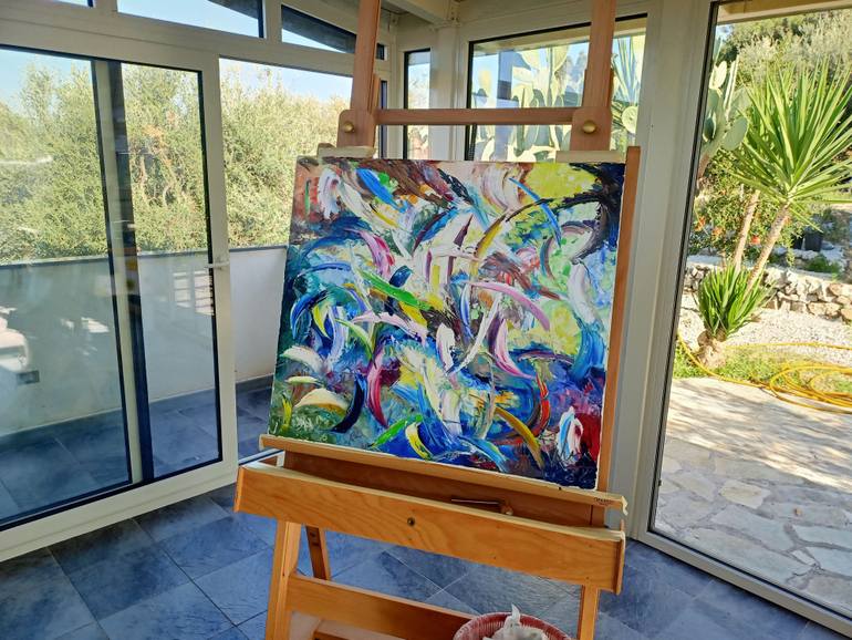 Original Abstract Painting by Antonino Puliafico