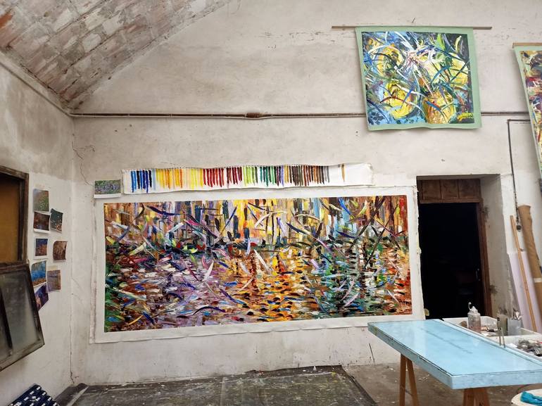 Original Abstract Painting by Antonino Puliafico