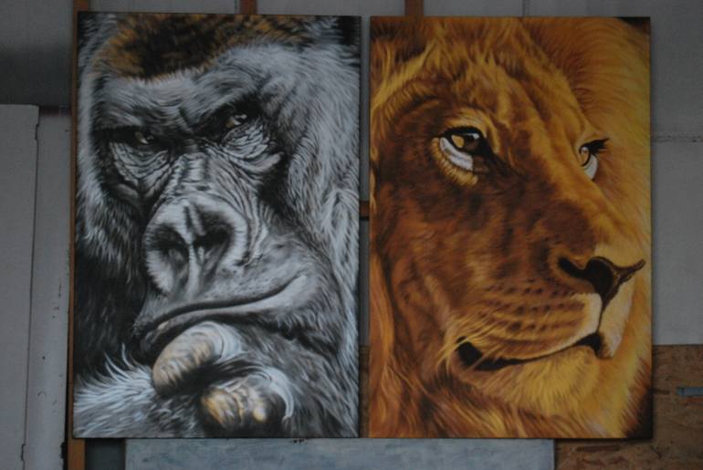 Original Realism Animal Painting by Yuriy Shysh