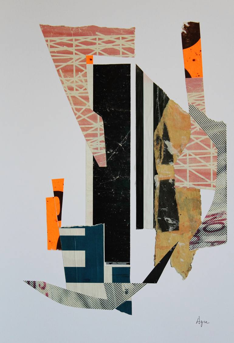 RETTE E TANGENTI Collage by ANTONIO AGRESTI | Saatchi Art