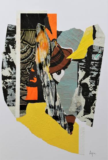 Original Abstract Collage by ANTONIO AGRESTI