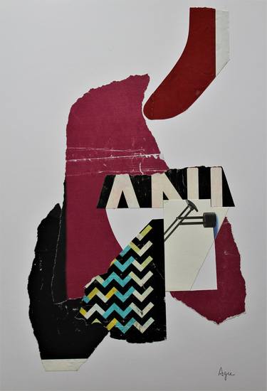 Original Abstract Collage by ANTONIO AGRESTI