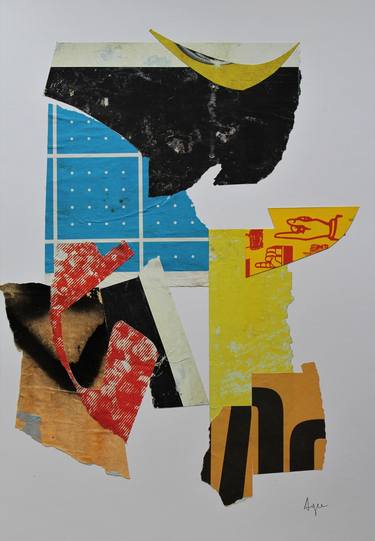 Original Abstract Collage by ANTONIO AGRESTI