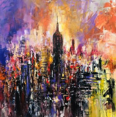 Original Cities Paintings by Mande A