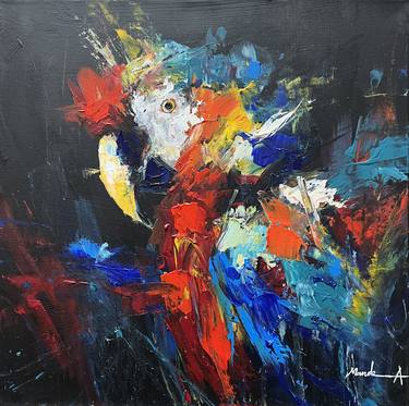 Original Abstract Expressionism Abstract Paintings by Mande A