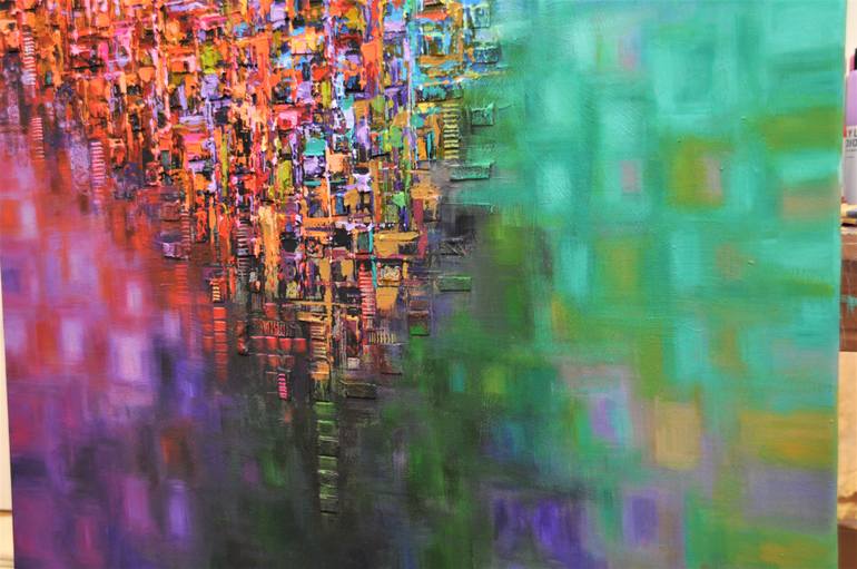 Original Abstract Expressionism Abstract Painting by Mande A