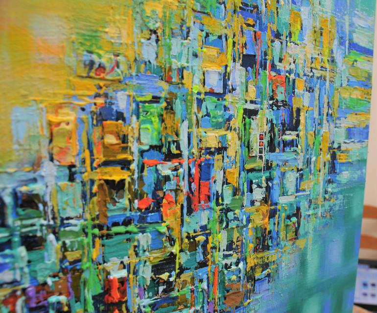 Original Abstract Expressionism Abstract Painting by Mande A