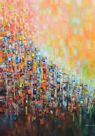Original Abstract Paintings by Mande A