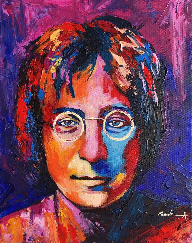 John Lennon Painting by Mande A | Saatchi Art