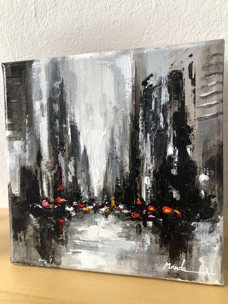 Original Cities Painting by Mande A